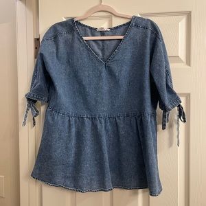 Blue Jean baby doll top